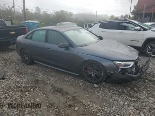 2021 Audi S4 Premium Plus with VIN WAUB4AF41MA069161, listed as a Copart auction lot 74431454 with 26,935 mi miles and Salvage Title. Bid and sale history available at carsss.com. Image 4.