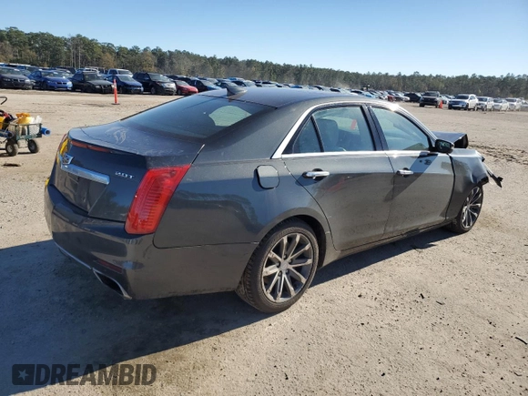 2016 Cadillac CTS Sedan Luxury Collection RWD with VIN 1G6AR5SX2G0116881, listed as a Copart auction lot 41509385 with 0 mi miles and Salvage Title. Bid and sale history available at carsss.com. Image 3.