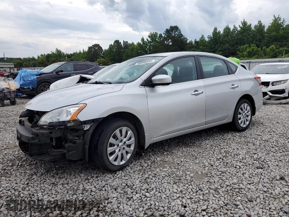 2014 Nissan Sentra SV with VIN 3N1AB7AP6EY273009, listed as a Copart auction lot 59898435 with 35,460 mi miles and Salvage title. Bid and sale history available at DreamBid. Image 1.