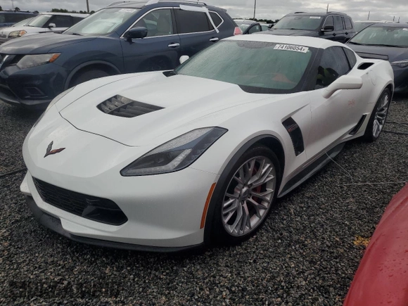 2019 Chevrolet Corvette Z06 2LZ with VIN 1G1YS2D6XK5605889, listed as a Copart auction lot 74106054 with 0 mi miles and Non Repairable. Bid and sale history available at carsss.com. Image 1.