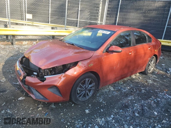 2022 Kia Forte LXS with VIN 3KPF24AD8NE467713, listed as a Copart auction lot 47357245 with 107,267 mi miles and Salvage Title. Bid and sale history available at carsss.com. Image 1.