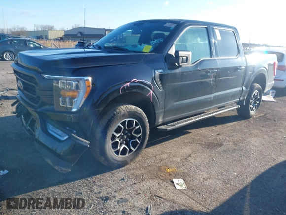 2023 Ford F-150 XL with VIN 1FTFW1E86PFA69635, listed as a IAAI auction lot 41885772 with 26,280 mi miles and . Bid and sale history available at carsss.com. Image 17.