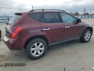 2007 Nissan Murano S with VIN JN8AZ08W27W636286, listed as a Copart auction lot 50974875 with 201,807 mi miles and Salvage Title. Bid and sale history available at carsss.com. Image 3.