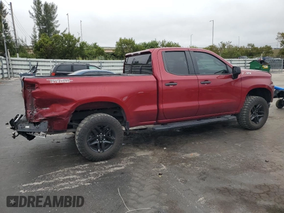 2020 Chevrolet Silverado 1500 Custom Trail Boss with VIN 1GCRYCEF8LZ291037, listed as a Copart auction lot 41971525 with 63,642 mi miles and Salvage Title. Bid and sale history available at DreamBid. Image 3.