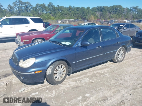 2003 Hyundai Sonata GLS with VIN KMHWF35H73A763880, listed as a IAAI auction lot 41563764 with 123,058 mi miles. Bid and sale history available at carsss.com. Image 2.