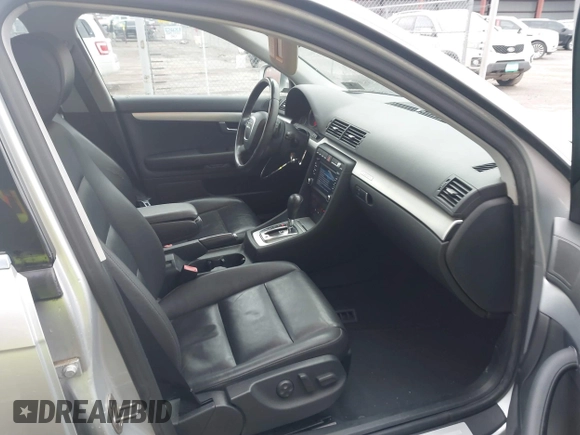 2008 Audi A4 2.0T with VIN WAUDF78E68A110062, listed as a IAAI auction lot 41727732 with 122,633 mi miles and . Bid and sale history available at DreamBid. Image 5.