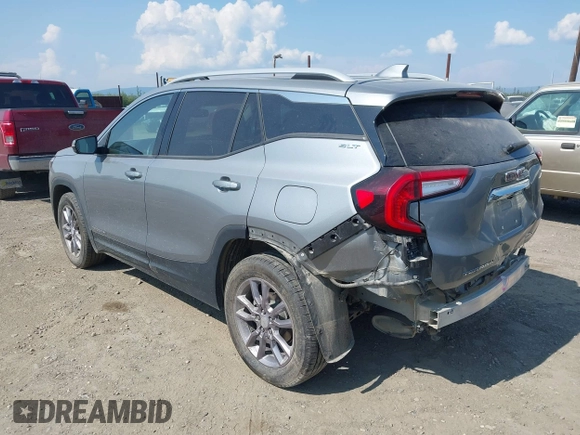 2023 GMC Terrain SLT with VIN 3GKALVEG0PL261449, listed as a IAAI auction lot 42549875 with 27,277 mi miles and . Bid and sale history available at DreamBid. Image 3.