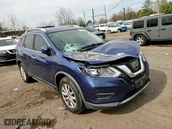 2017 Nissan Rogue SV with VIN KNMAT2MV2HP611891, listed as a Copart auction lot 49601005 with 64,505 mi miles and Salvage Title. Bid and sale history available at carsss.com. Image 12.