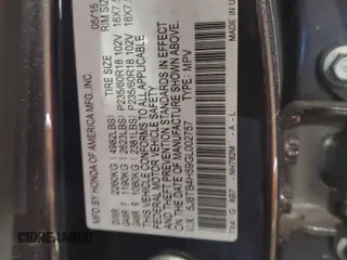 2016 Acura RDX Tech Pkg with VIN 5J8TB4H59GL002757, listed as a Copart auction lot 48546155 with 77,590 mi miles and Salvage Title. Bid and sale history available at carsss.com. Image 15.
