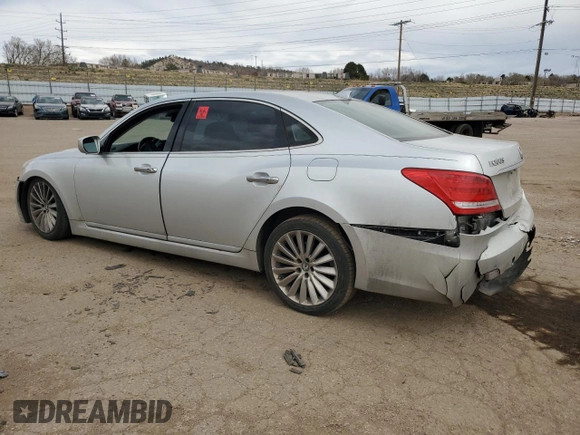 2014 Hyundai Equus Signature with VIN KMHGH4JH1EU078527, listed as a Copart auction lot 51106305 with Not Provided miles and Salvage Title. Bid and sale history available at DreamBid. Image 2.