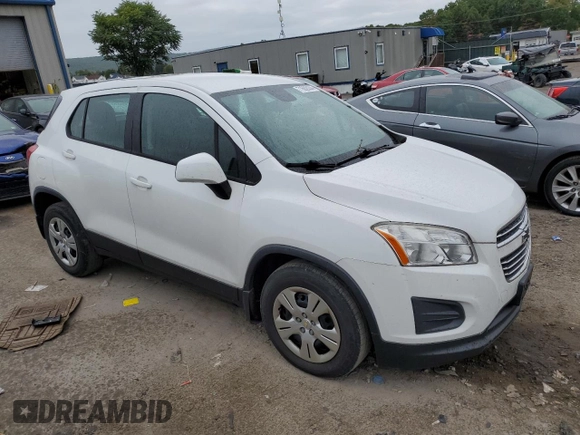 2015 Chevrolet Trax LS with VIN KL7CJKSB9FB247841, listed as a Copart auction lot 71602034 with 124,350 mi miles and Salvage Title. Bid and sale history available at carsss.com. Image 4.