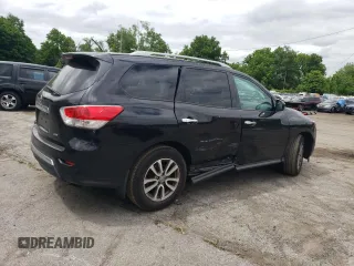 2016 Nissan Pathfinder S with VIN 5N1AR2MM9GC607201, listed as a Copart auction lot 58304914 with 132,695 mi miles and Salvage Title. Bid and sale history available at carsss.com. Image 3.