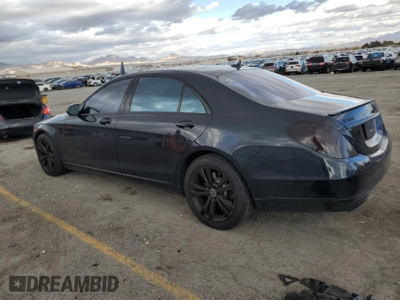 2015 Mercedes-Benz S 550 with VIN WDDUG8CB9FA159827, listed as a Copart auction lot 48759755 with 105,894 mi miles and Salvage Title. Bid and sale history available at DreamBid. Image 2.