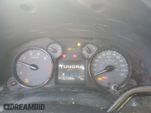 2016 Toyota Tundra 4WD Truck SR with VIN 5TFUM5F15GX066371, listed as a Copart auction lot 46525995 with 223,389 mi miles and Salvage Title. Bid and sale history available at carsss.com. Image 9.