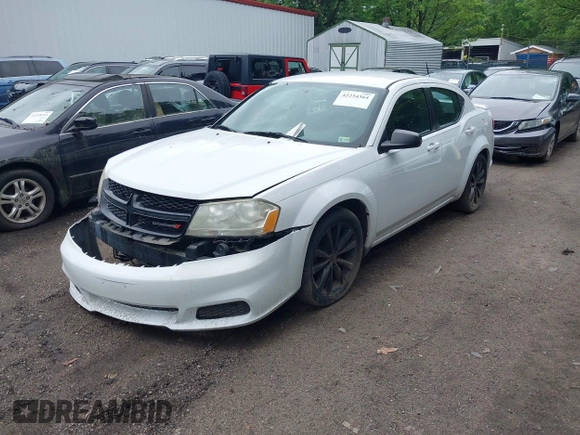 2014 Dodge Avenger SE with VIN 1C3CDZAB0EN148086, listed as a IAAI auction lot 42234364 with 200,650 mi miles and . Bid and sale history available at DreamBid. Image 2.