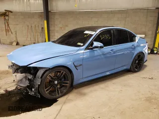 2015 BMW M3 with VIN WBS3C9C5XFJ276181, listed as a Copart auction lot 67751693 with 52,965 mi miles. Bid and sale history available at carsss.com. Image 1.