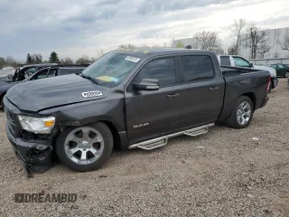 2019 Ram 1500 Big Horn/Lone Star with VIN 1C6SRFFTXKN782694, listed as a Copart auction lot 53990145 with 94,879 mi miles and Salvage Title. Bid and sale history available at carsss.com. Image 1.