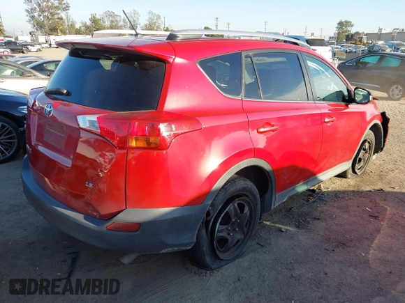 2013 Toyota RAV4 LE with VIN 2T3ZFREV1DW025585, listed as a IAAI auction lot 41631972 with 256,405 mi miles. Bid and sale history available at carsss.com. Image 4.