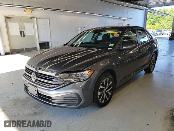 2024 Volkswagen Jetta S with VIN 3VW5M7BU5RM079143, listed as a IAAI auction lot 42851039 with 22,619 mi miles and . Bid and sale history available at DreamBid. Image 14.