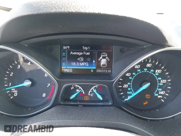 2016 Ford Escape Titanium with VIN 1FMCU9J94GUA63359, listed as a IAAI auction lot 41954514 with 94,315 mi miles. Bid and sale history available at carsss.com. Image 7.