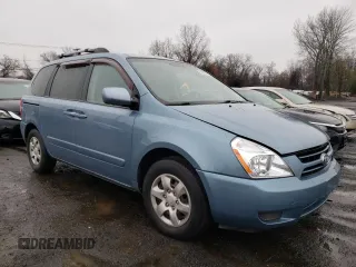 2007 Kia Sedona with VIN KNDMB133976140644, listed as a Copart auction lot 84087384 with 101,497 mi miles and Salvage Title. Bid and sale history available at carsss.com. Image 4.