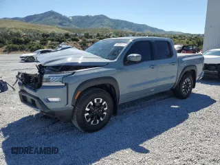 2024 Nissan Frontier Pro-X z VIN 1N6ED1EJ1RN674270, wystawiony jako Copart lot #58200415 z przebiegiem 9 048 mil mil oraz Szkoda całkowita • Salvage title. Historia ofert i sprzedaży dostępna na DreamBid. Obrazek 1.