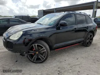 2005 Porsche Cayenne Turbo with VIN WP1AC29P85LA92566, listed as a Copart auction lot 51127465 with NaN miles and Salvage Title. Bid and sale history available at carsss.com. Image 1.