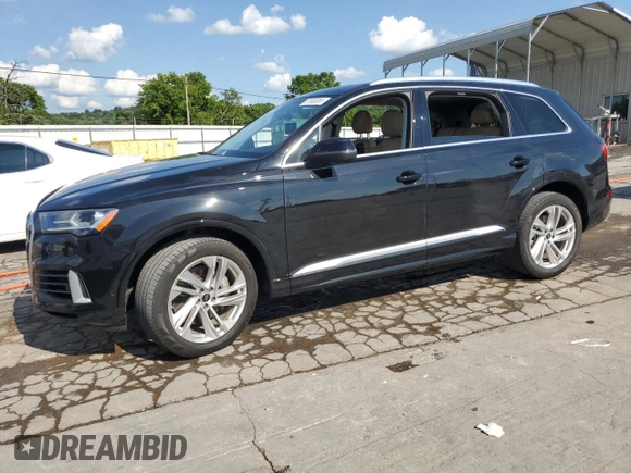 2023 Audi Q7 Premium Plus with VIN WA1LXBF70PD005334, listed as a Copart auction lot 61953055 with 43,136 mi miles and Salvage title. Bid and sale history available at DreamBid. Image 1.