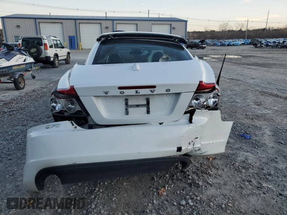 2010 Volvo C70 with VIN YV1672MCXAJ094349, listed as a Copart auction lot 81550144 with 0 mi miles and Clean Title. Bid and sale history available at carsss.com. Image 6.