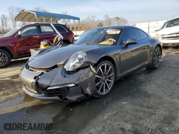 2012 Porsche 911 991 Carrera with VIN WP0AA2A96CS106178, listed as a Copart auction lot 44198105 with 50,971 mi miles and Salvage Title. Bid and sale history available at DreamBid. Image 1.