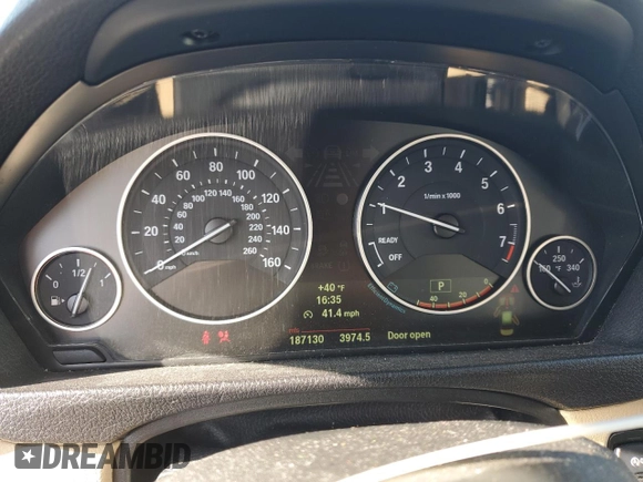 2012 BMW 3 Series 328i with VIN WBA3A5C55CF257491, listed as a Copart auction lot 51131705 with 187,130 mi miles and Salvage Title. Bid and sale history available at carsss.com. Image 9.