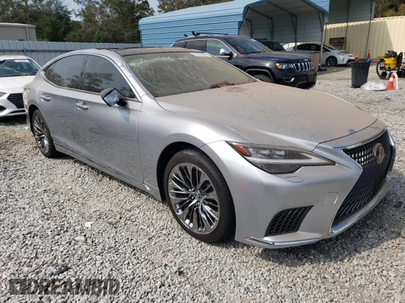 2022 Lexus LS with VIN JTHD51FF3N5015721, listed as a Copart auction lot 75133544 with 4,975 mi miles and Salvage Title. Bid and sale history available at carsss.com. Image 4.