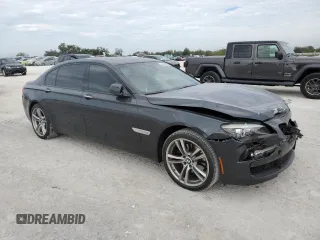 2011 BMW 7 Series 740Li with VIN WBAKB4C53BC574284, listed as a Copart auction lot 86628084 with 77,760 mi miles and Salvage title. Bid and sale history available at DreamBid. Image 4.