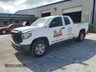 2021 Toyota Tundra SR with VIN 5TFRY5F10MX279251, listed as a Copart auction lot 56290055 with 124,997 mi miles and Salvage title. Bid and sale history available at DreamBid. Image 1.