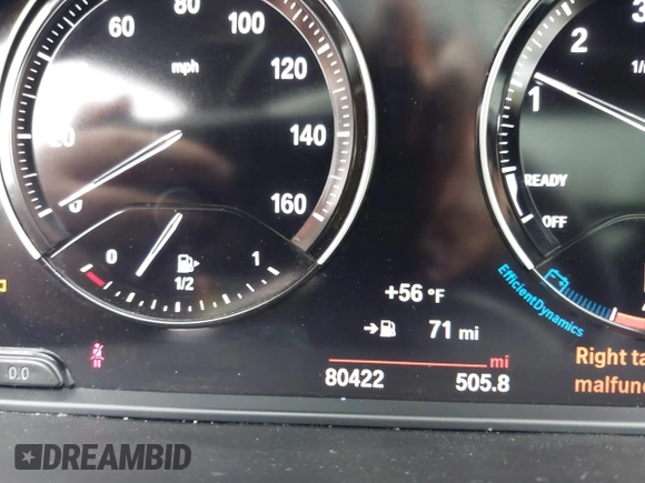 2018 BMW X1 xDrive28i with VIN WBXHT3C36J5L32162, listed as a IAAI auction lot 41802315 with 80,422 mi miles. Bid and sale history available at carsss.com. Image 7.