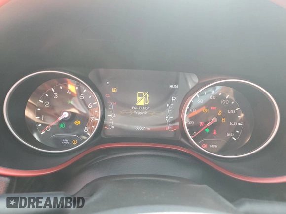 2019 Jeep Compass Trailhawk z VIN 3C4NJDDB6KT795244, wystawiony jako Copart lot #57092515 z przebiegiem 88 307 mil mil oraz Szkoda całkowita • Salvage title. Historia ofert i sprzedaży dostępna na DreamBid. Obrazek 9.