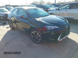 2022 Lexus UX 250h with VIN JTHP9JBHXN2056373, listed as a IAAI auction lot 41761275 with 21,709 mi miles and . Bid and sale history available at DreamBid. Image 1.