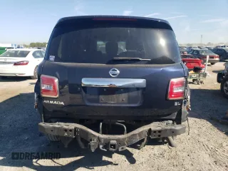 2017 Nissan Armada SV with VIN JN8AY2ND3H9002700, listed as a Copart auction lot 49588585 with 113,852 mi miles and Salvage Title. Bid and sale history available at carsss.com. Image 6.