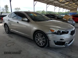 2014 Kia Cadenza Premium with VIN KNALN4D77E5123640, listed as a Copart auction lot 58885004 with 152,915 mi miles and Salvage Title. Bid and sale history available at carsss.com. Image 4.