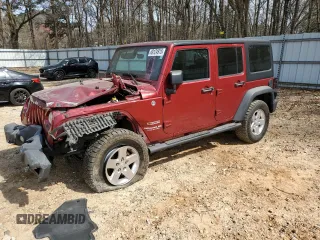 2012 Jeep Wrangler Unlimited Sport with VIN 1C4BJWDG4CL135047, listed as a Copart auction lot 49124915 with 169,546 mi miles and Salvage Title. Bid and sale history available at carsss.com. Image 1.