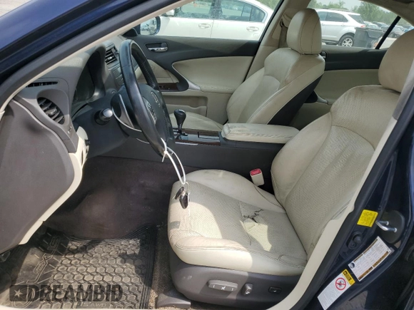 2013 Lexus IS 250 with VIN JTHCF5C21D5061869, listed as a Copart auction lot 52397995 with 188,554 mi miles and Salvage Title. Bid and sale history available at DreamBid. Image 7.