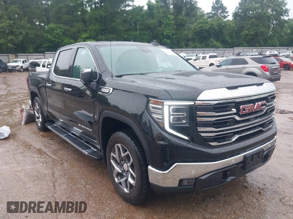 2024 GMC Sierra 1500 SLT with VIN 3GTUUDED6RG275549, listed as a IAAI auction lot 42481593 with 6,174 mi miles and . Bid and sale history available at DreamBid. Image 1.
