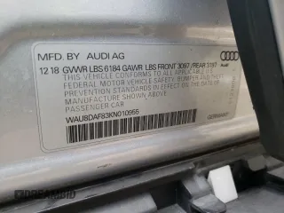2019 Audi A8 с VIN WAU8DAF83KN010955, выставлен на аукционе Copart как лот 59734495 с пробегом 30 479 миль миль и Списание • Salvage title. История ставок и продаж доступна на DreamBid. Изображение 13.