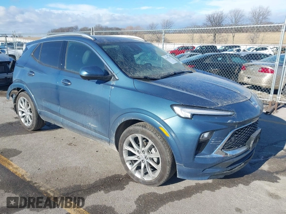 2024 Buick Encore GX Avenir with VIN KL4AMFSLXRB005592, listed as a IAAI auction lot 41145261 with 16,819 mi miles and . Bid and sale history available at DreamBid. Image 1.