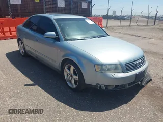 2002 Audi A4 1.8T с VIN WAUJC68E42A308622, выставлен на аукционе IAAI как лот 42543145 с пробегом 189 888 миль миль и . История ставок и продаж доступна на DreamBid. Изображение 1.