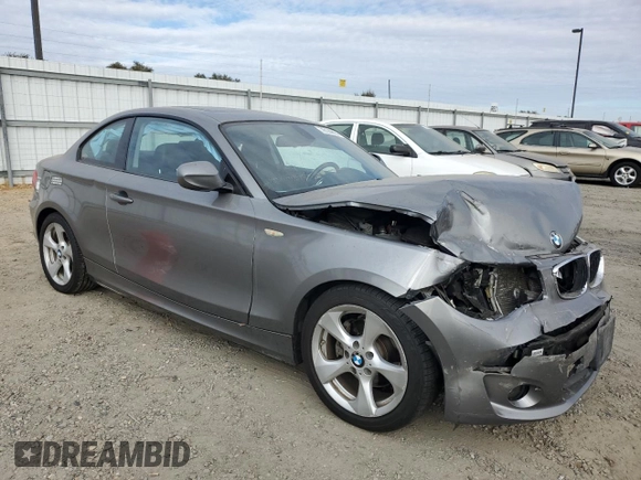 2012 BMW 1 Series 128i with VIN WBAUP9C57CVL91337, listed as a Copart auction lot 76144404 with 87,093 mi miles and Salvage title. Bid and sale history available at DreamBid. Image 4.