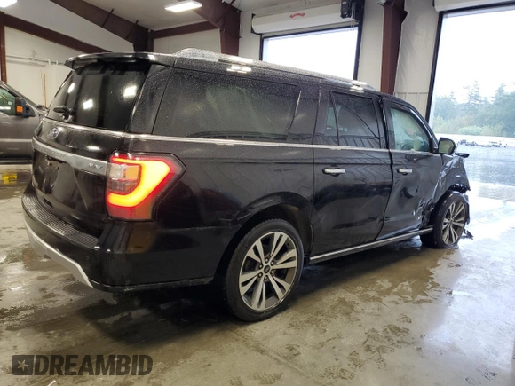 2021 Ford Expedition Max Platinum with VIN 1FMJK1MT2MEA56826, listed as a Copart auction lot 73131304 with 46,900 mi miles and Salvage title. Bid and sale history available at DreamBid. Image 3.