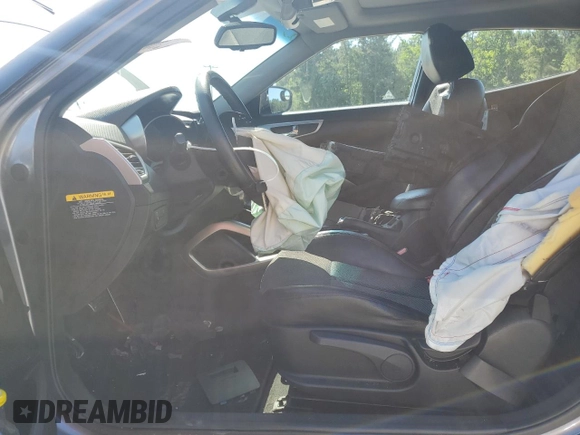2013 Hyundai Veloster w/Red Int with VIN KMHTC6AD2DU132230, listed as a Copart auction lot 60237225 with 111,218 mi miles and Salvage title. Bid and sale history available at DreamBid. Image 7.