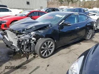 2023 Nissan Maxima Platinum with VIN 1N4AA6FV2PC505995, listed as a Copart auction lot 45787585 with 12,524 mi miles and Salvage Title. Bid and sale history available at carsss.com. Image 1.