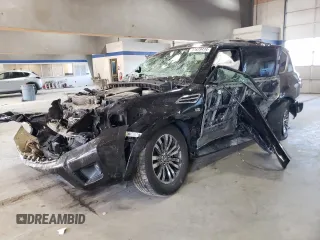 2019 Nissan Armada Platinum with VIN JN8AY2NE8K9757051, listed as a Copart auction lot 77629434 with Not Provided miles and Salvage Title. Bid and sale history available at carsss.com. Image 1.